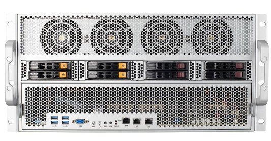 STONETEK G5208 KB-Pro AI 運算伺服器,搭載 8×RTX4090 GPU 與雙 AMD EPYC 處理器