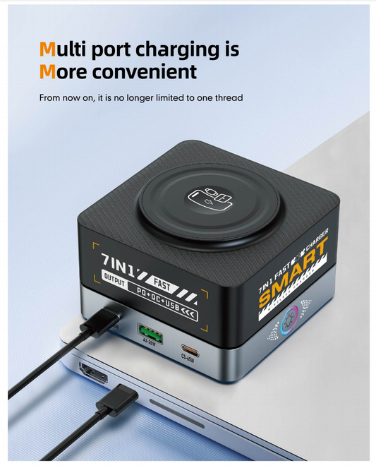 WLX-P1 智能多埠充電器|100W多設備快速充電座